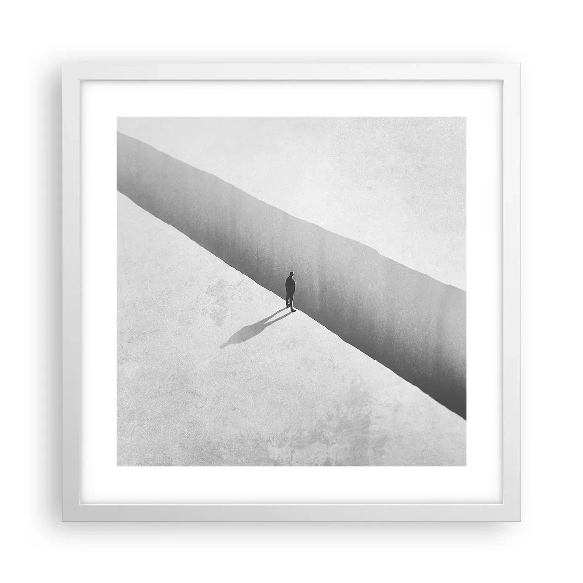 Plakat w białej ramie - Jasny cel - 40x40 cm