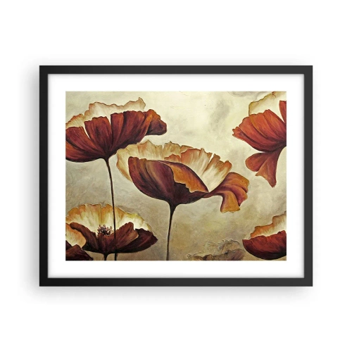 Plakat w czarnej ramie - Łąki łan - 50x40 cm