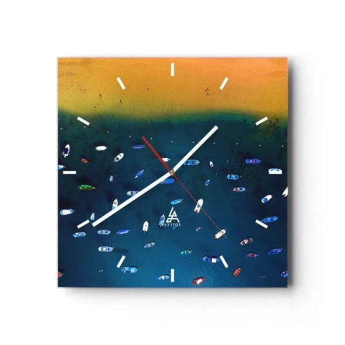 Zegar ścienny - Wakacyjna gra - 40x40 cm