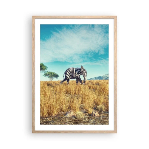 Plakat w ramie jasny dąb - Szarość już niemodna - 50x70 cm