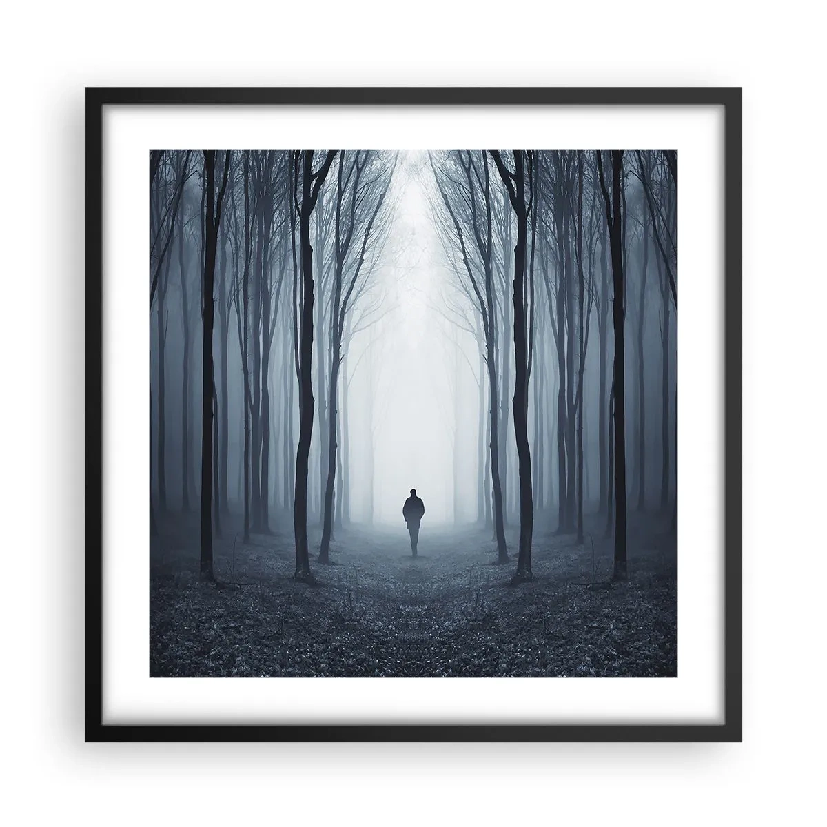 Plakat w czarnej ramie - I wszystko proste i jasne - 50x50 cm