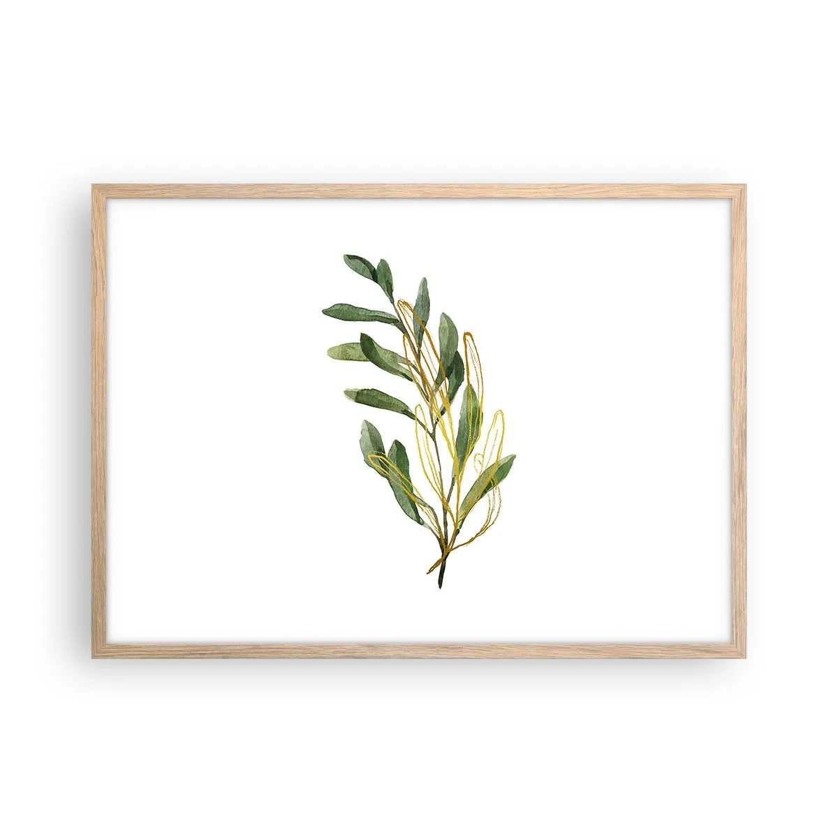Plakat w ramie jasny dąb - Wszystko co dobre - 70x50 cm