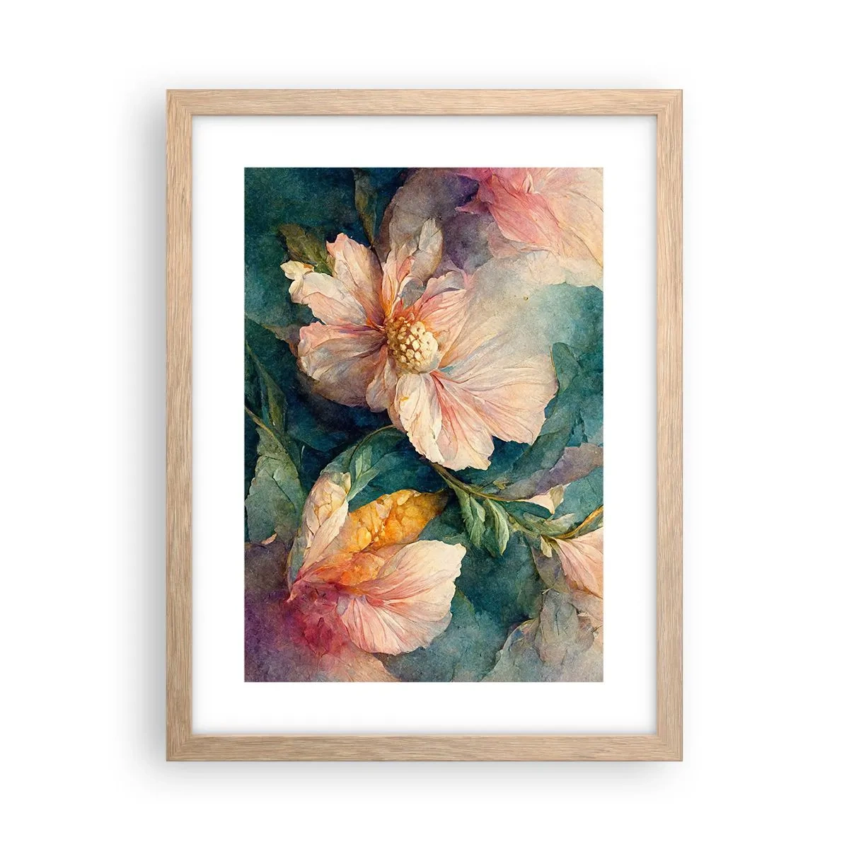 Plakat w ramie jasny dąb - Sama subtelność - 30x40 cm