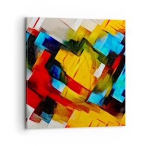 Obraz na płótnie - Różnobarwny przekładaniec - 70x70 cm