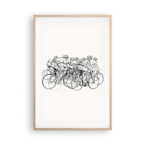 Plakat w ramie jasny dąb - Wespół w zespół - 61x91 cm