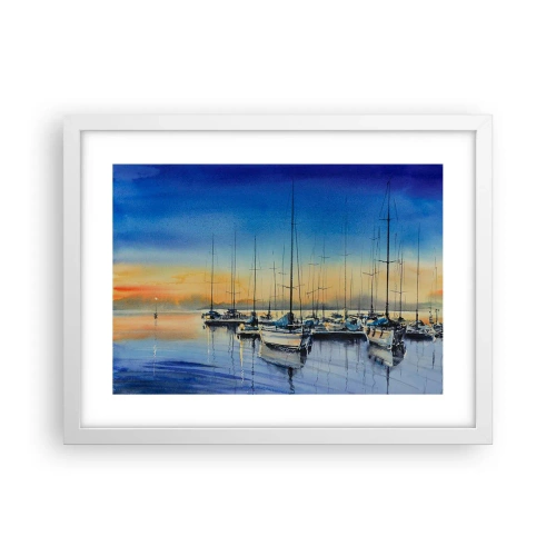 Plakat w białej ramie - Koniec dobrego dnia - 40x30 cm
