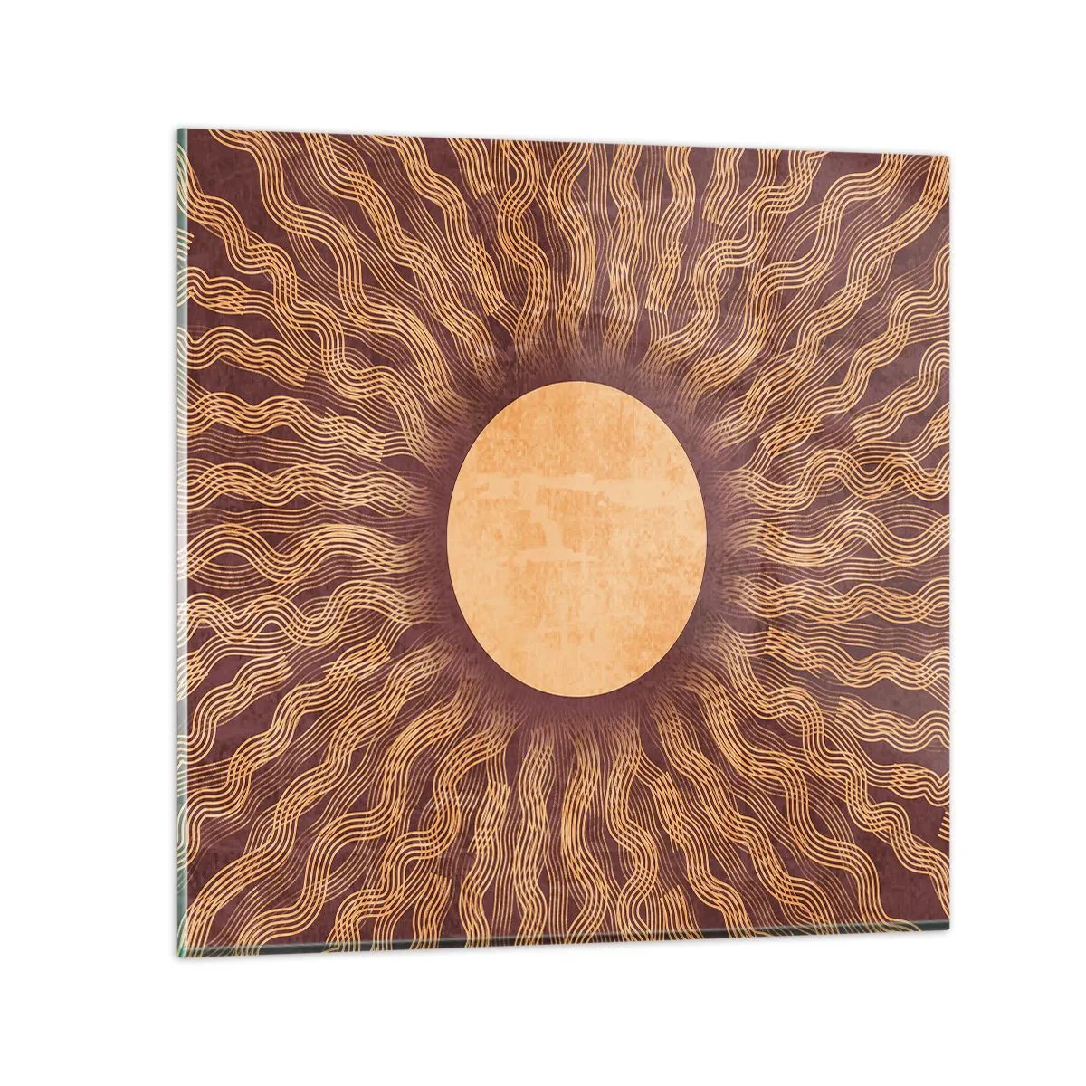 Obraz na szkle - Ikona słońca - 70x70 cm