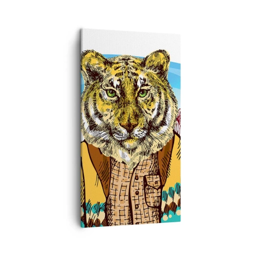 Obraz na płótnie - Nie taki dziki jak go rysują - 45x80 cm