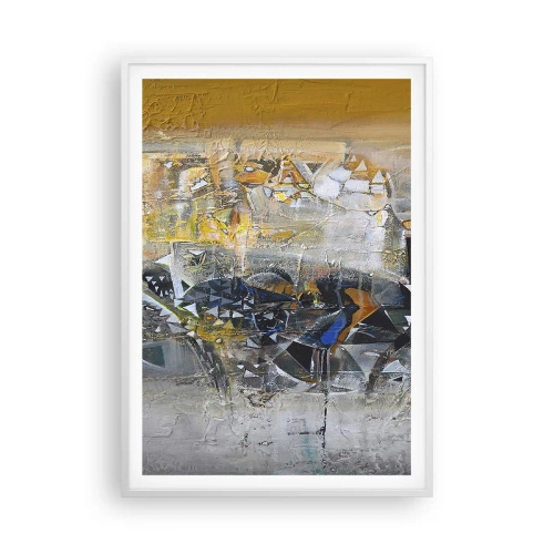 Plakat w białej ramie - Wszystko się poukłada - 70x100 cm