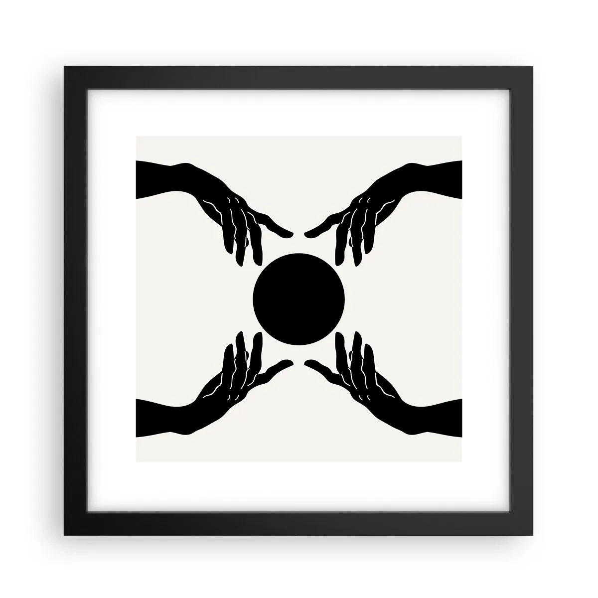 Plakat w czarnej ramie - Tajemny znak - 30x30 cm