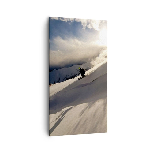 Obraz na płótnie - Podjęte wyzwanie gór - 55x100 cm