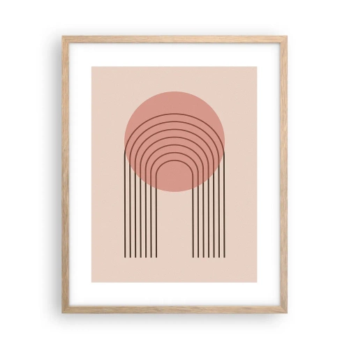 Plakat w ramie jasny dąb - Nieodparte przyciąganie - 40x50 cm