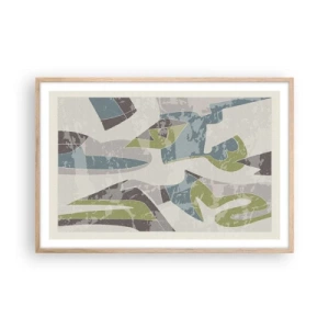 Plakat w ramie jasny dąb - Kompozycja za szybą - 91x61 cm