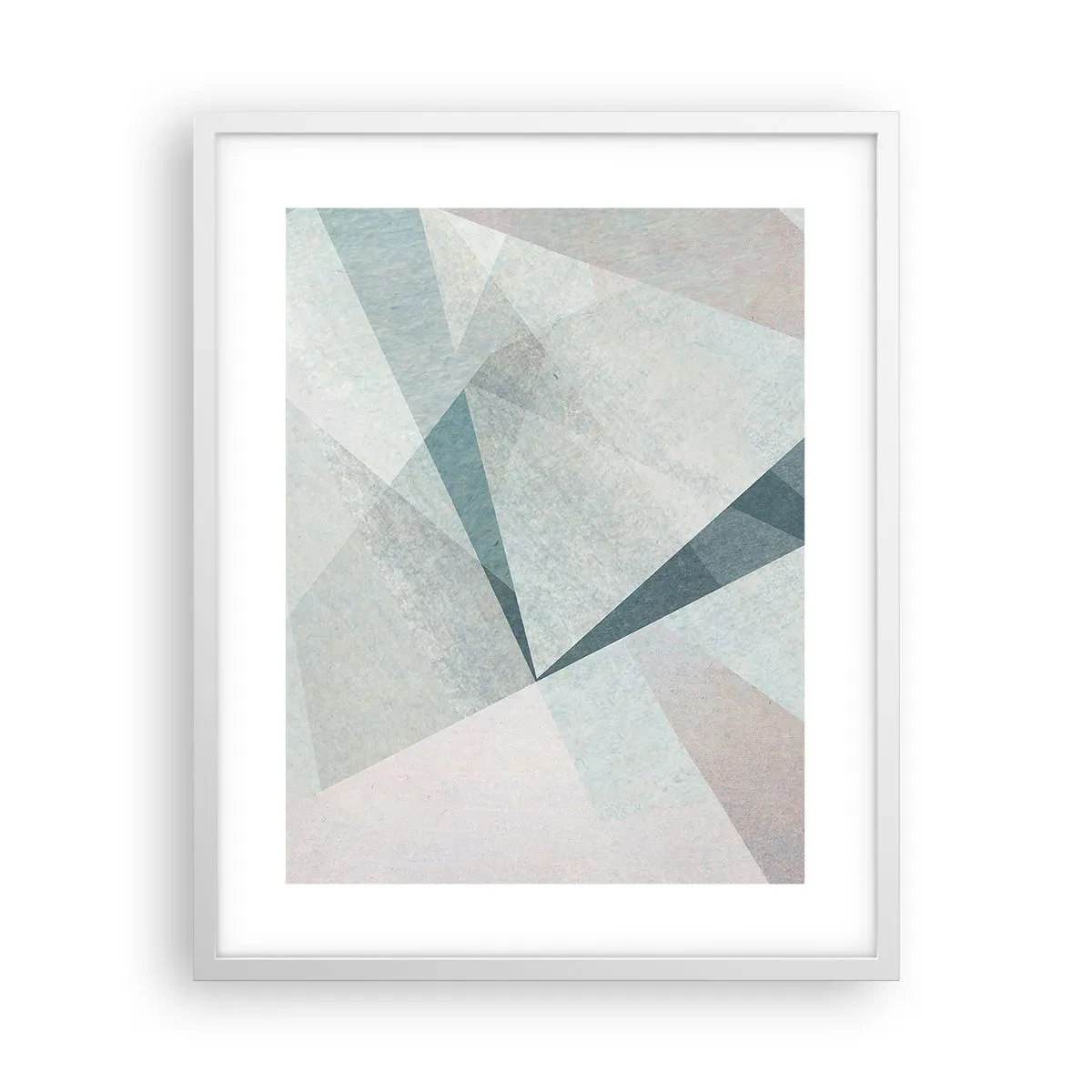 Plakat w białej ramie - Spokojnie choć dynamicznie - 40x50 cm