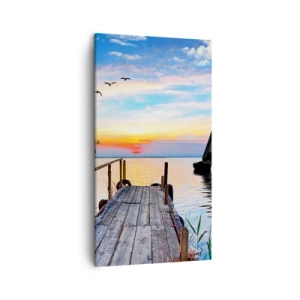 Obraz na płótnie - Dobry wieczór - 45x80 cm