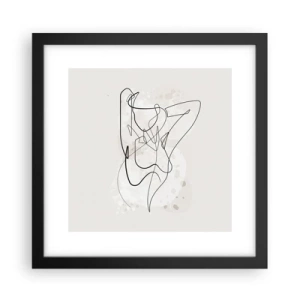 Plakat w czarnej ramie - Sztuka uwodzenia - 30x30 cm