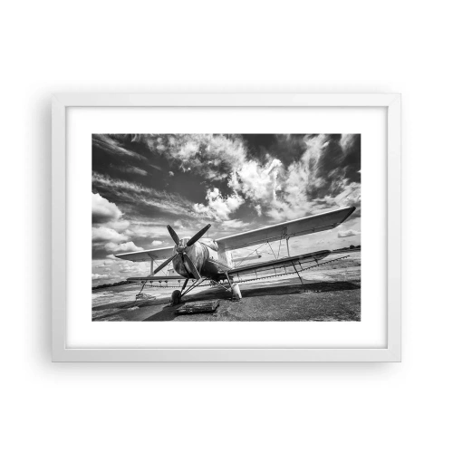 Plakat w białej ramie - Nie mogę się doczekać! - 40x30 cm