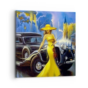 Obraz na płótnie - Nokturn na skrzypce i miłość - 70x70 cm