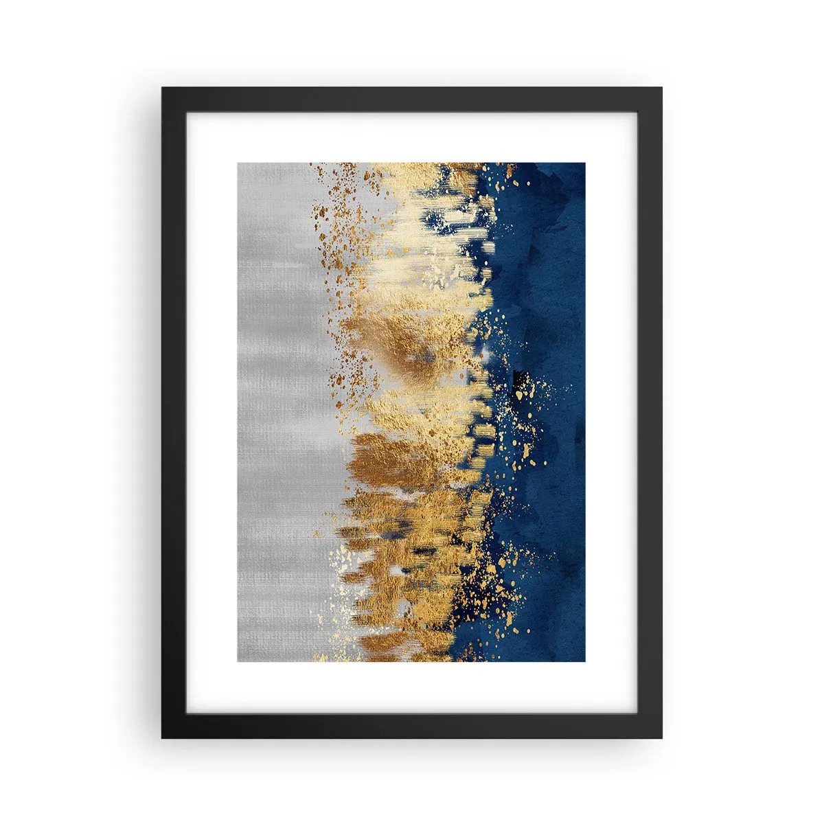 Plakat w czarnej ramie - Nowoczesna kompozycja z błyskiem - 30x40 cm