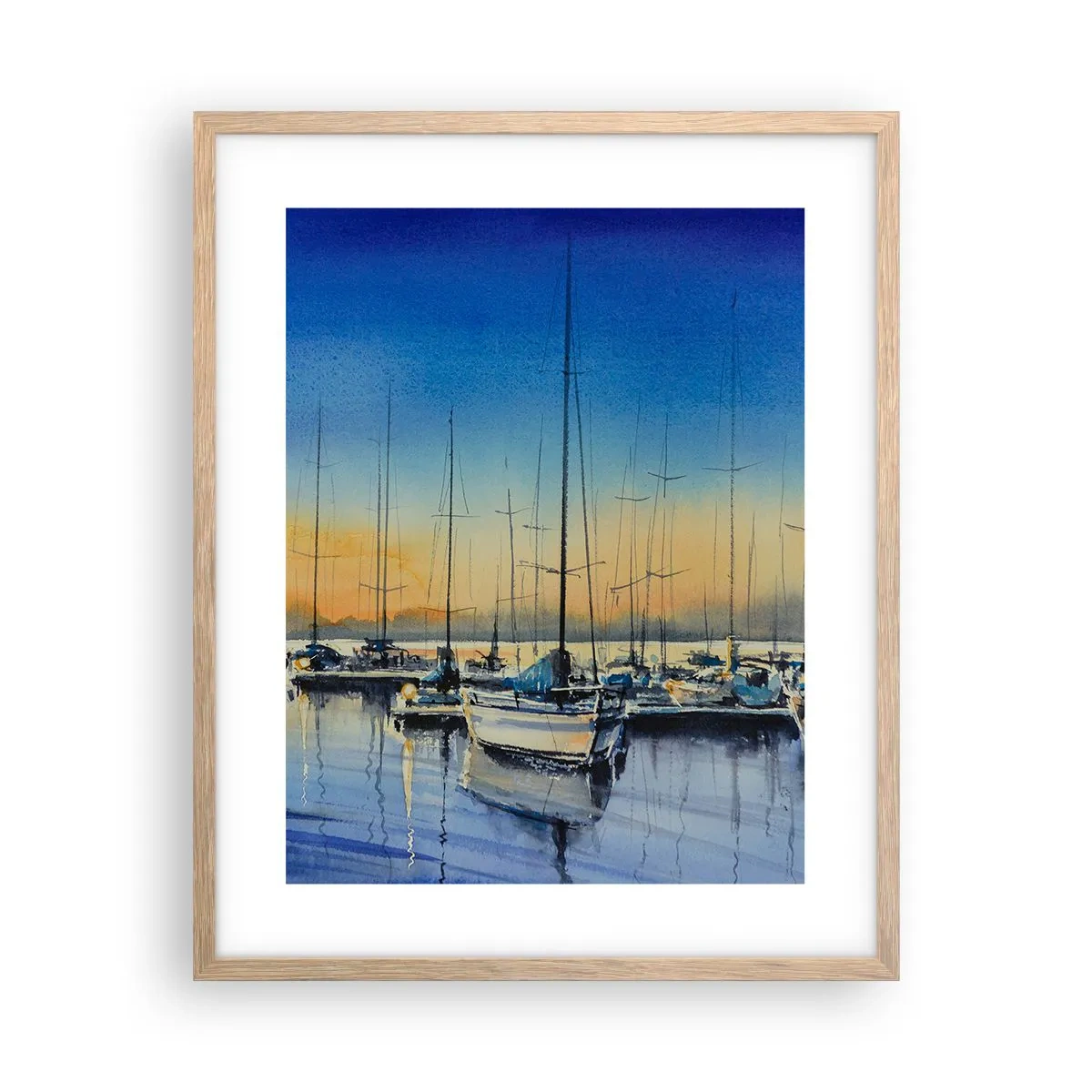 Plakat w ramie jasny dąb - Koniec dobrego dnia - 40x50 cm