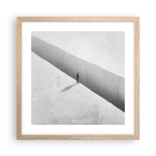 Plakat w ramie jasny dąb - Jasny cel - 40x40 cm