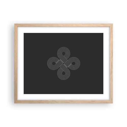 Plakat w ramie jasny dąb - W duchu celtyckim - 50x40 cm