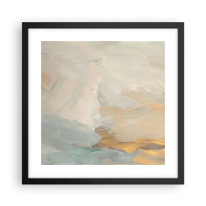 Plakat w czarnej ramie - Abstrakcja – kraina łagodności - 40x40 cm