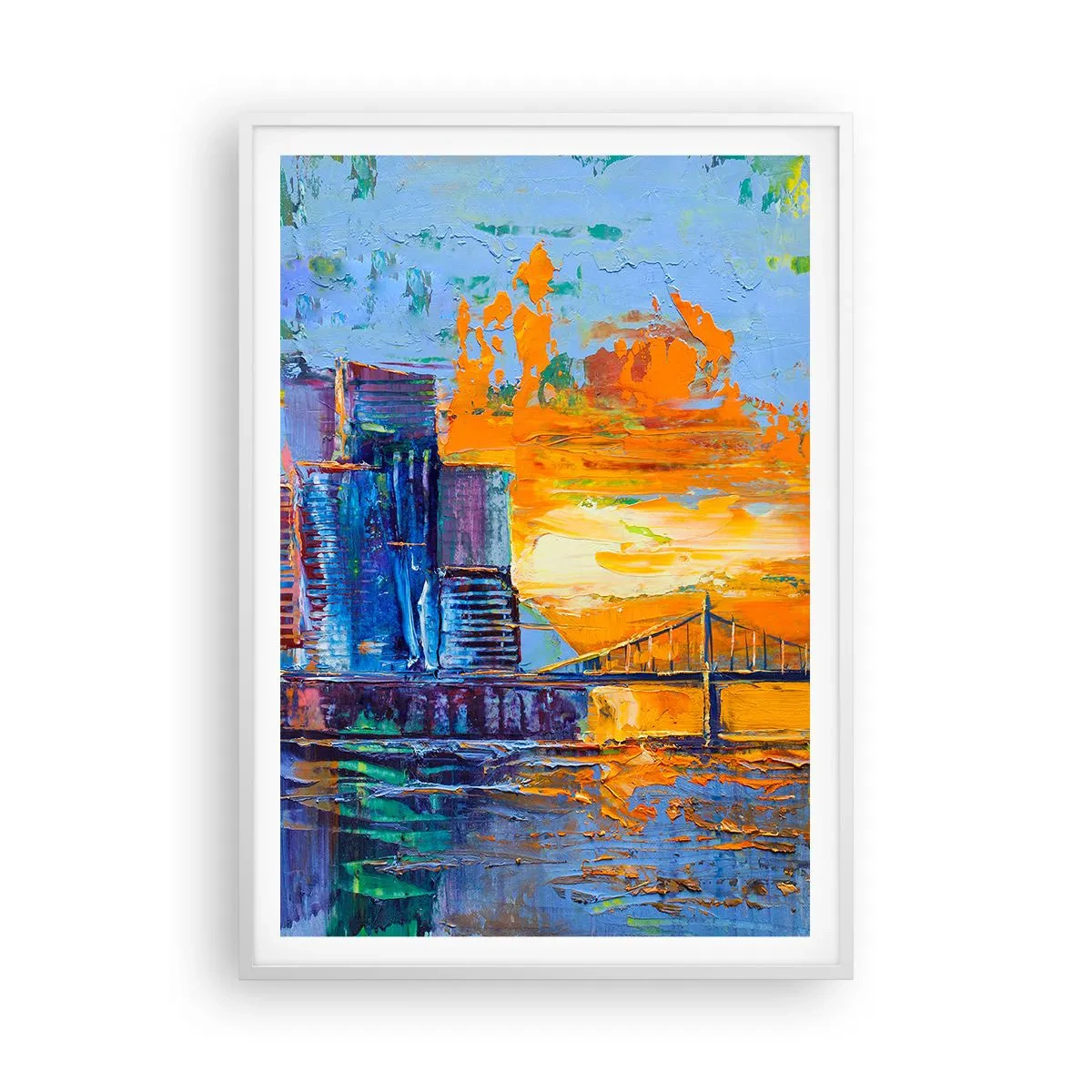 Plakat w białej ramie - Kultura i natura - 70x100 cm