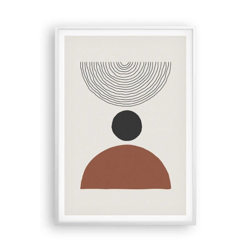 Plakat w białej ramie - W centrum uwagi - 70x100 cm