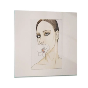 Obraz na szkle - Symbol elegancji i piękna - 30x30 cm