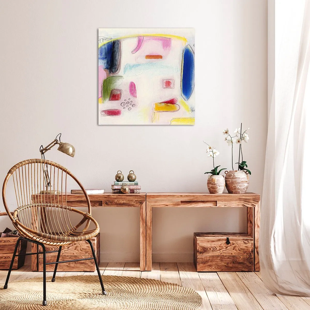 Obraz na płótnie - Bardziej wypukłe niż wklęsłe czy płaskie - 70x70 cm