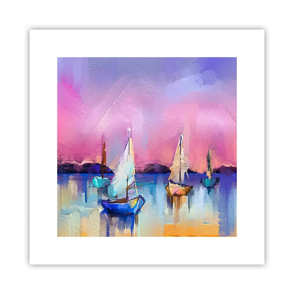 Plakat - Kierunek: szerokie wody - 30x30 cm