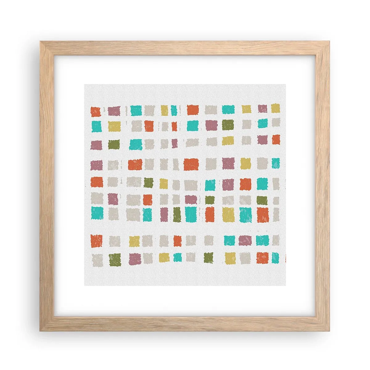 Plakat w ramie jasny dąb - Nieznana gra - 30x30 cm