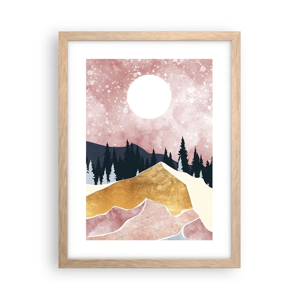 Plakat w ramie jasny dąb - Nocna straż - 30x40 cm