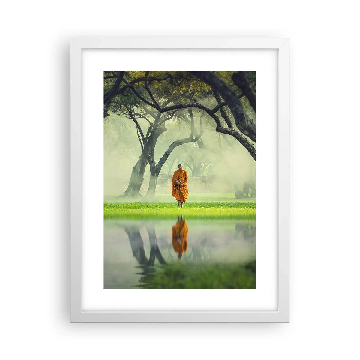 Plakat w białej ramie - W drodze do oświecenia - 30x40 cm