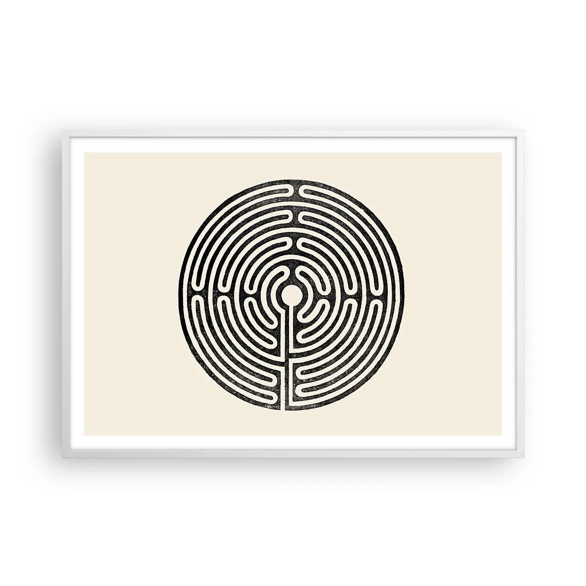 Plakat w białej ramie - Tajemniczy porządek - 100x70 cm