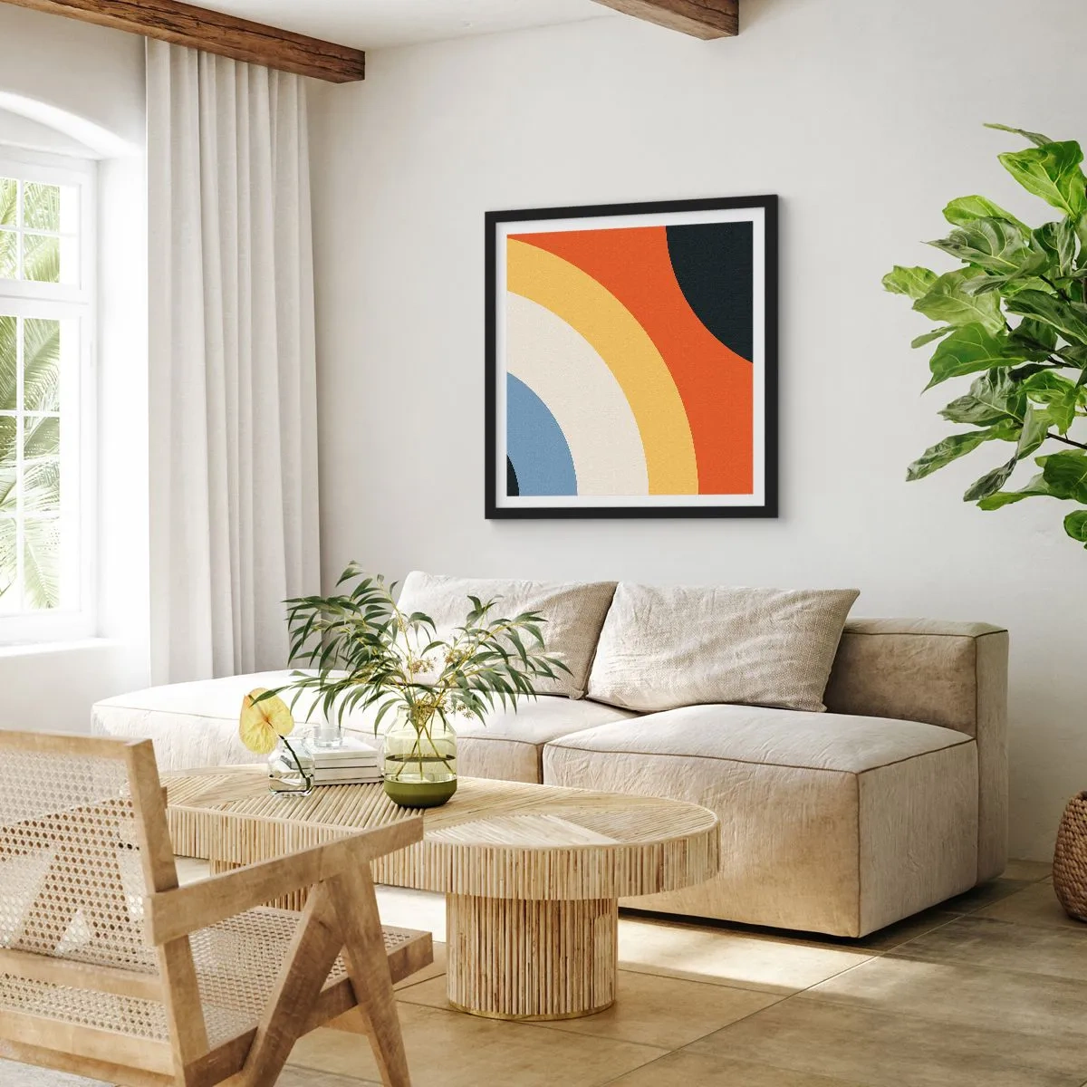 Plakat w czarnej ramie - Ku sobie - 60x60 cm