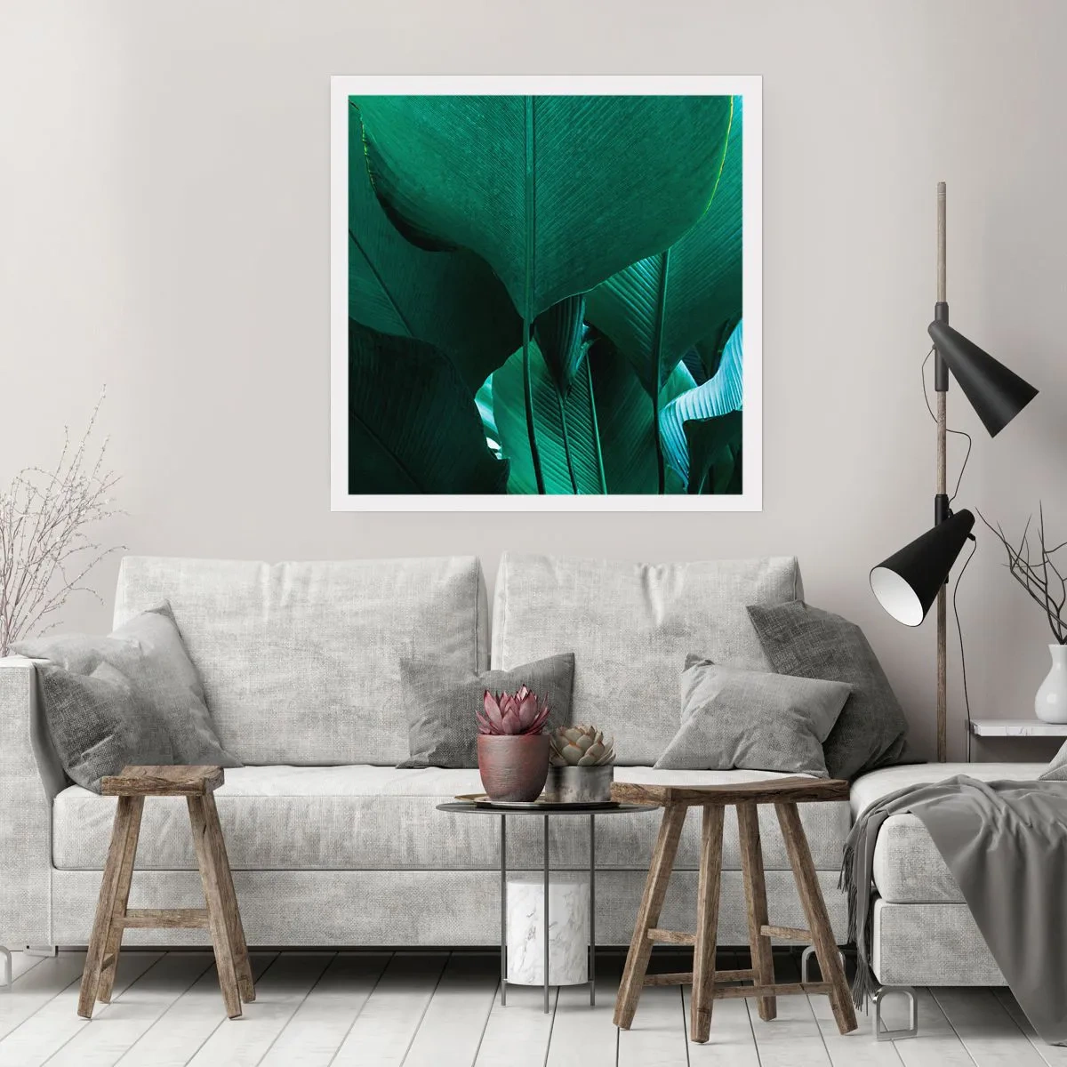 Plakat - Zwrócone do światła - 30x30 cm