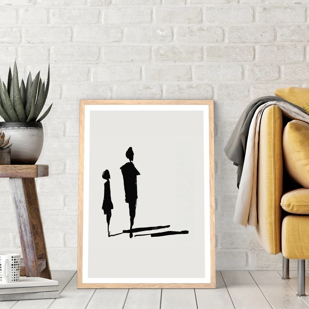 Plakat w ramie jasny dąb - Na pewno razem? - 30x40 cm