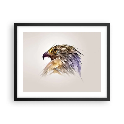 Plakat w czarnej ramie - Portret wojownika - 50x40 cm