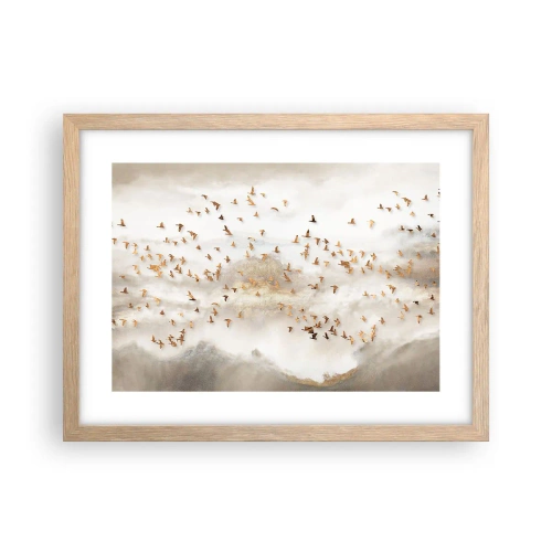 Plakat w ramie jasny dąb - Już czas… - 40x30 cm