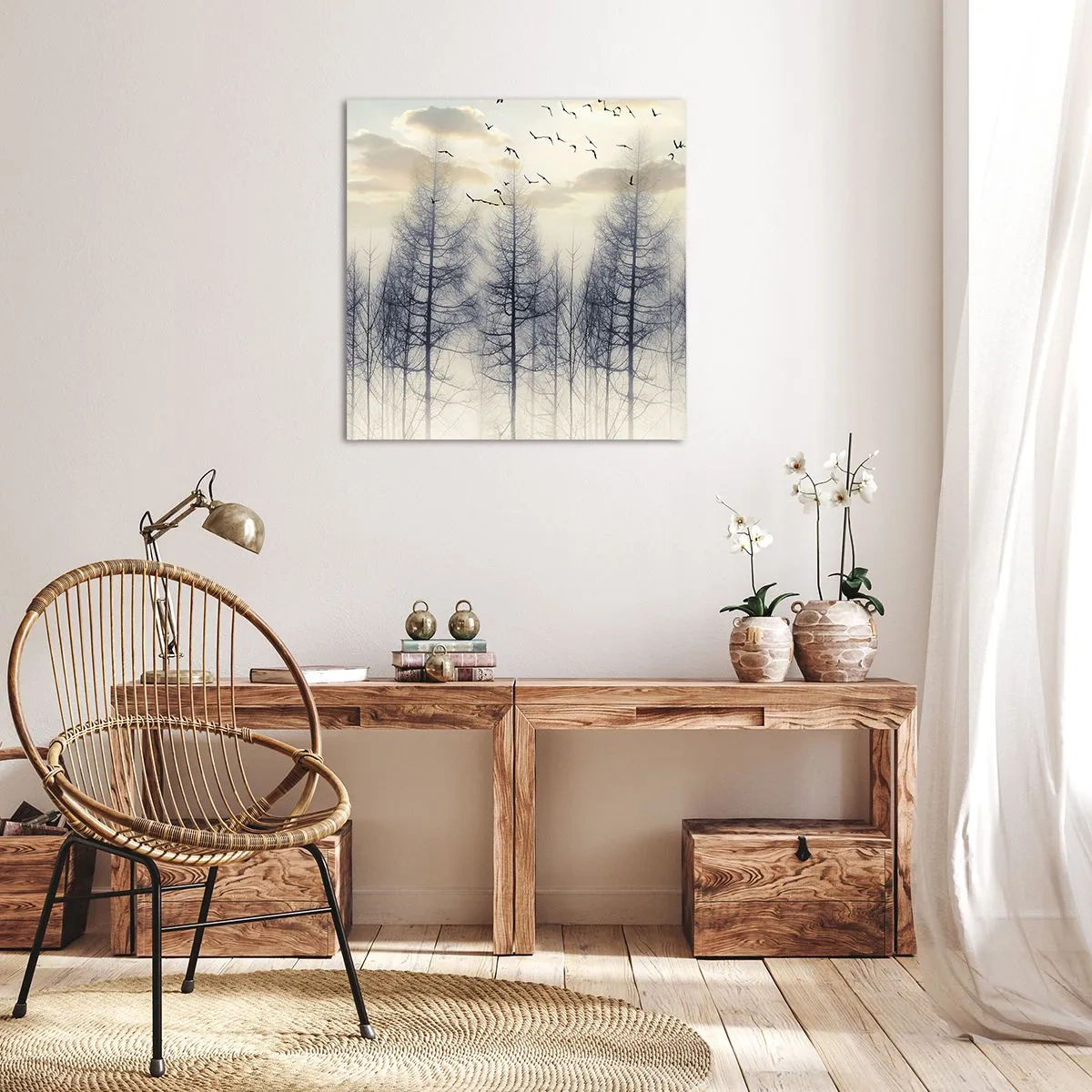 Obraz na płótnie - Duchy lasu - 60x60 cm