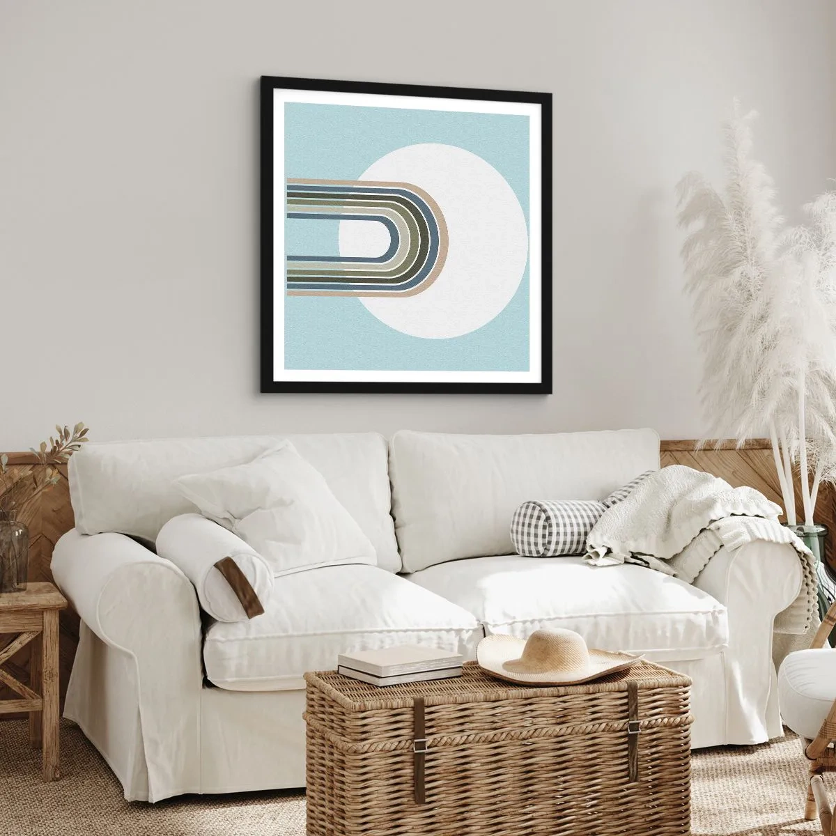 Plakat w czarnej ramie - Nieodparte przyciąganie - 40x40 cm