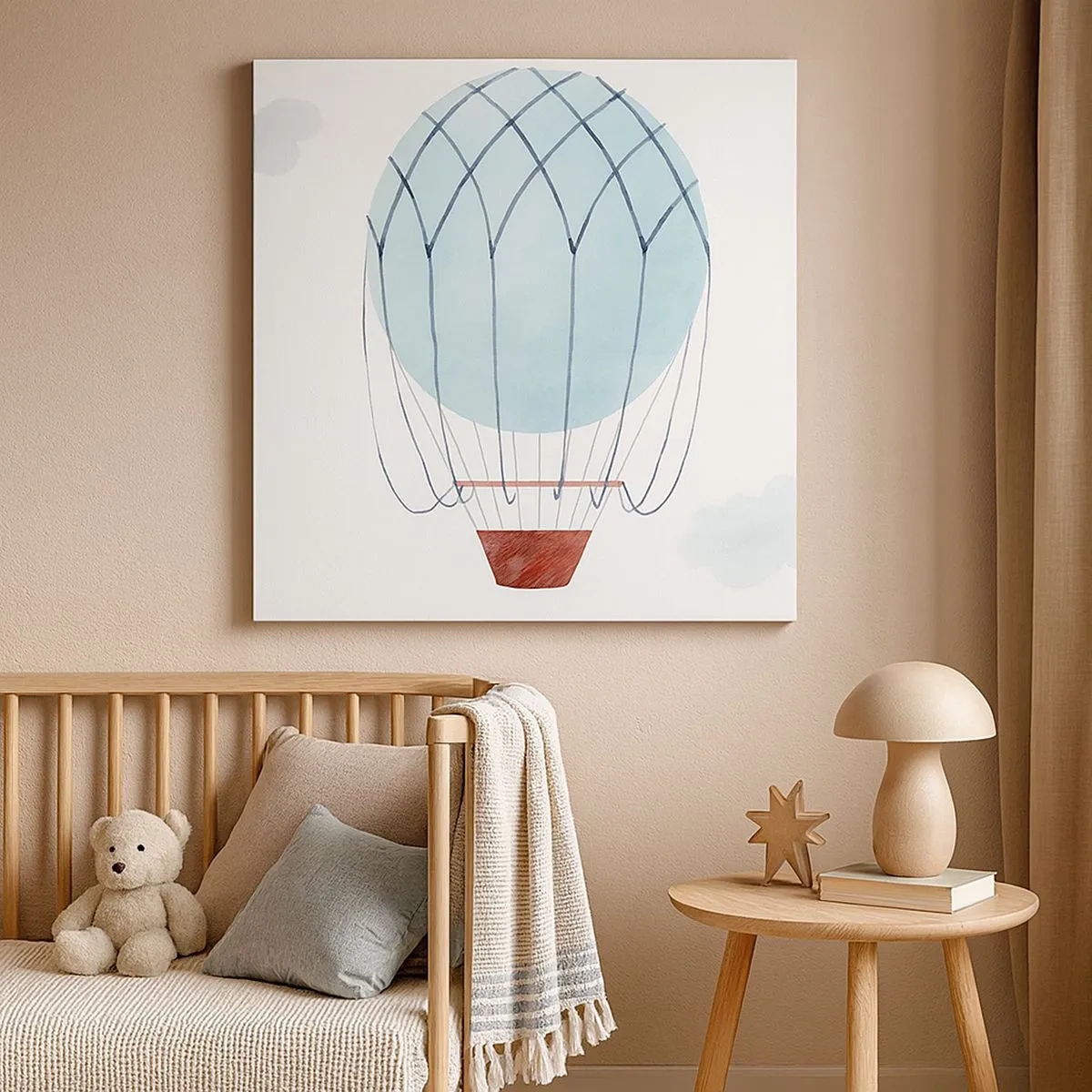 Obraz na płótnie - Cały w chmurach - 30x30 cm