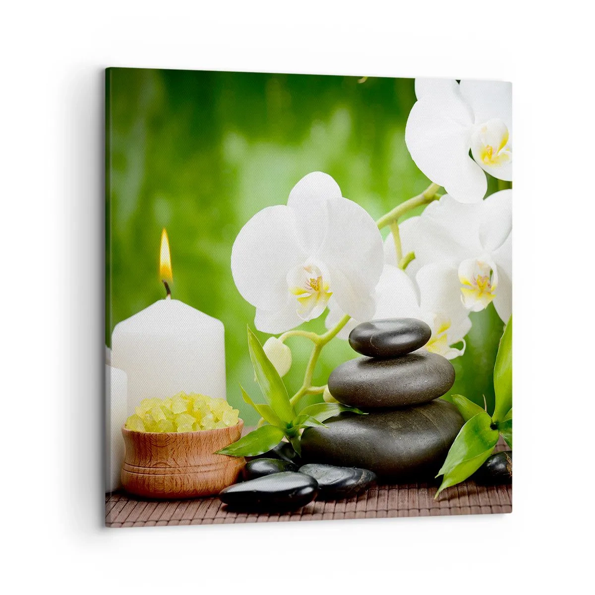 Obraz na płótnie - Wonny, kwiatowy, delikatny dotyk - 50x50 cm