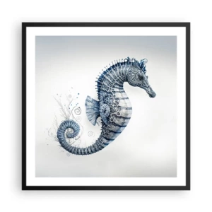 Plakat w czarnej ramie - Subtelny żart natury - 60x60 cm