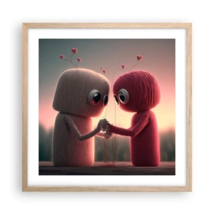 Plakat w ramie jasny dąb - Każdemu wolno kochać - 50x50 cm