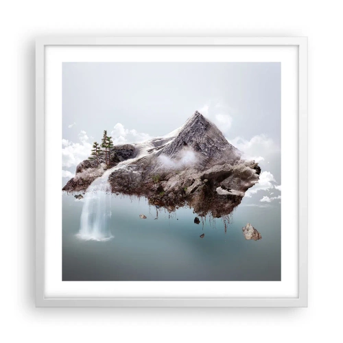 Plakat w białej ramie - Okiem surrealisty - 50x50 cm