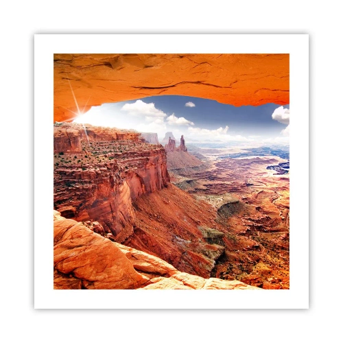 Plakat - Wyrzeźbione przez samą naturę - 50x50 cm