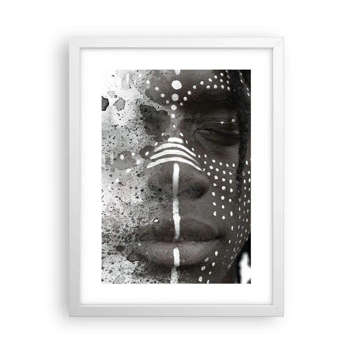 Plakat w białej ramie - Odkryj pierwotnego ducha - 30x40 cm